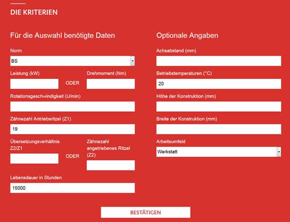 sedis-der-kettenauswahlassistent-die-kriterien SEDIS Der kettenauswahlassistent - Die kriterien