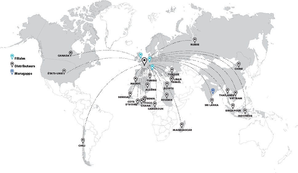 sedis-presence-dans-le-monde Présence de SEDIS dans le monde