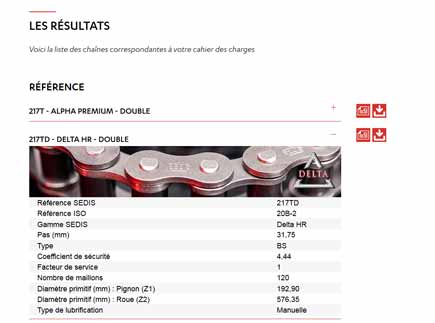 selecteur-de-chaine-sedis-resultats-details-produit Sélecteur de chaînes, détails des résultats